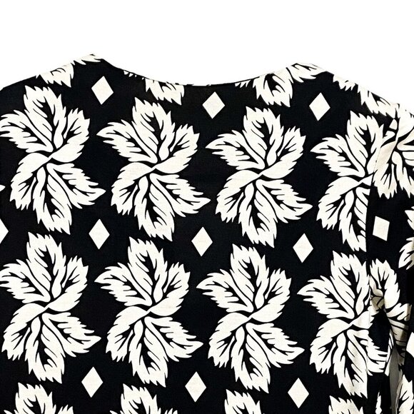 Diane von Furstenberg Silk Reina Giant Leaf Dress, size 2 - Picture 8 of 11